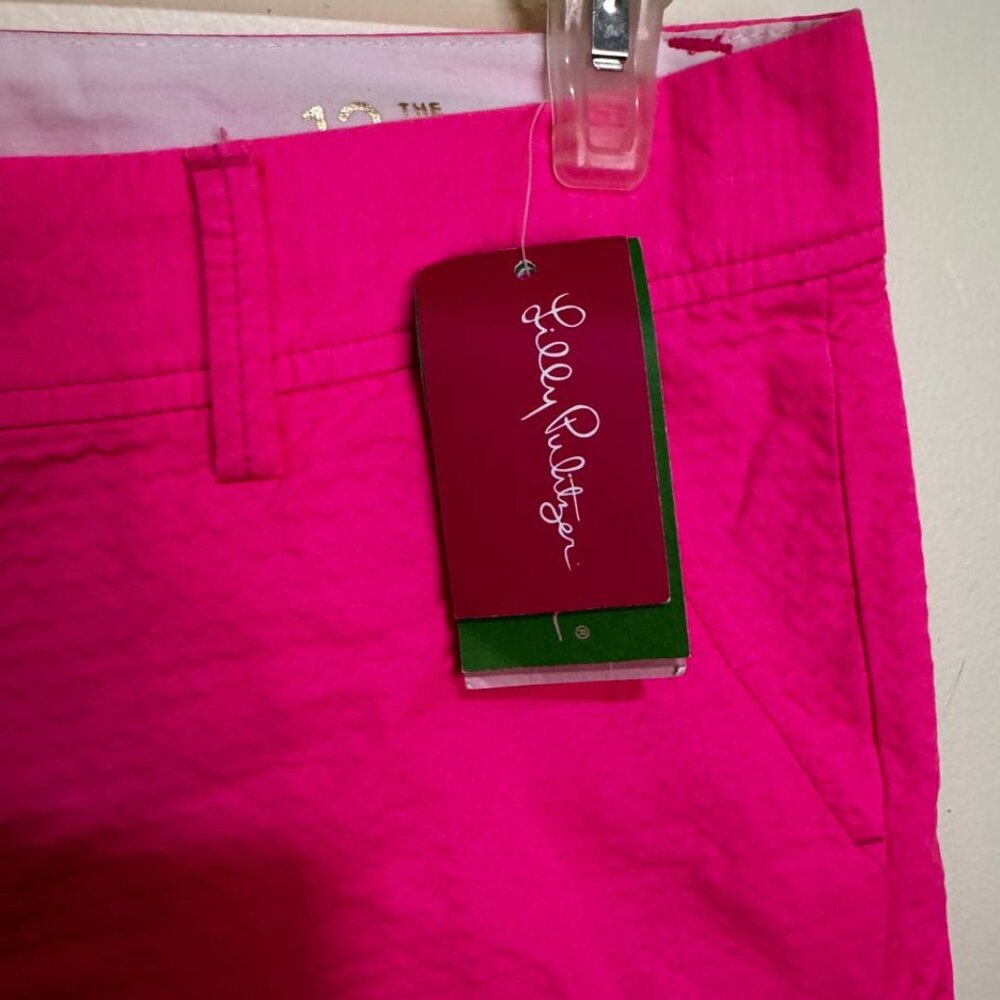 NWT Lilly Pulitzer The Callahan Shorts Size 12 in Neon Pink - Picture 5 of 10
